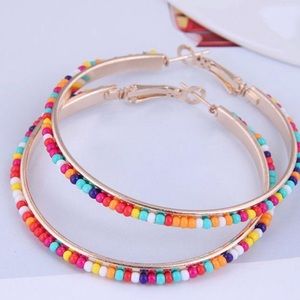 Multicolor beaded earrings